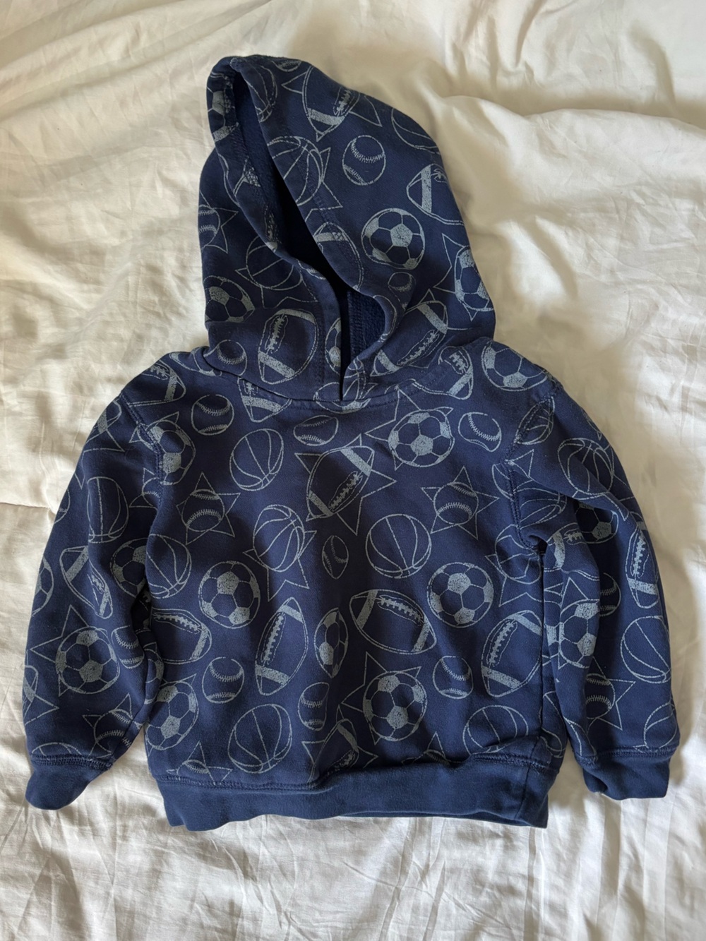 Okie Dokie Toddlers Sports Hoodie Sweatshirt Blue 3T Cozy Casual Shirt